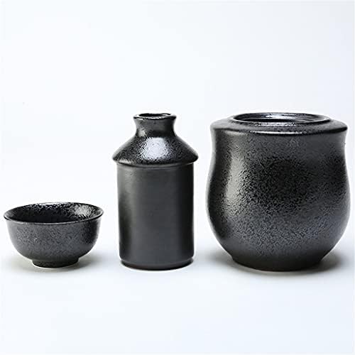 Слатиом рачно изработено топло вино постави керамички јапонски стил, саке за вино чаша мини, колекција на чаши