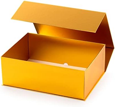Голема кутија за подароци 13.3x9.6x4.9 инчи, кутија за подароци што може да се склопуваат со магнетски капак, цврсти пакувања