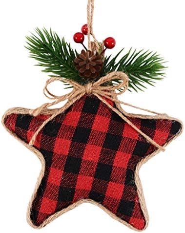 Божиќни украси за фарма за украси од дрвја, сет од 3 парчиња