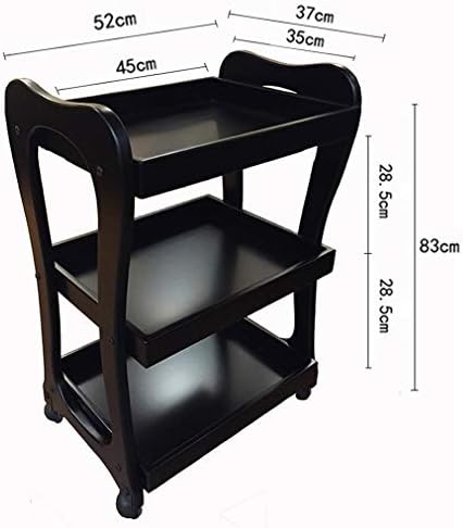 Adasp Horv 3-Tier Salon Slorley Stistist Cart, мобилен спа-количка, мебел за убавина за складирање количка за складирање, станица за тркалање