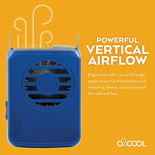 O2cool Батерија Напојува Личен Вентилатор Со Јаже, Лади Лицето И Вратот