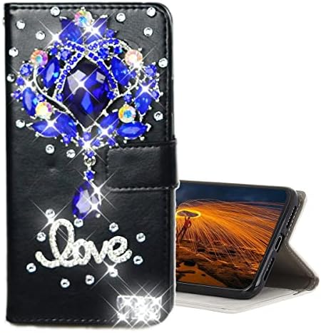 Телефонска Кутија ЗА Паричник АС-Зеке Компатибилна Со Samsung Galaxy A53 5G 2022, 3d Рачно Изработена Серија Луксузен Камен Цвет