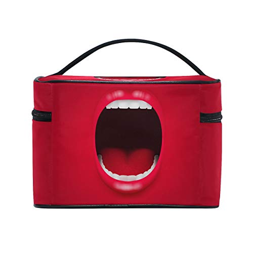 Преносни Крик Уста Печатење Патување Козметичка Торба Шминка Торба Шминка Случај Организатор Воз Случај Тоалет Торба Со Голем Капацитет