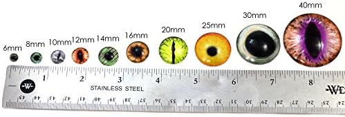 Кафеава и крем човечки стаклени очи на жици игла за игла за игла, правејќи материјали и други занаети