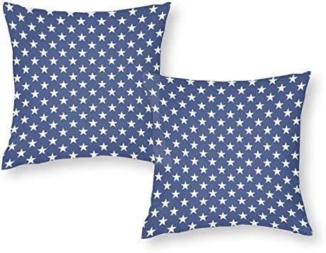 Сет на starвездено знаме од 2 фрлања за фрлање перници за перници за перници за перници за софа за спална соба за спална соба