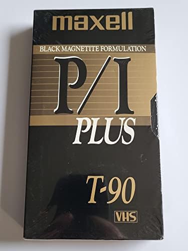 Maxell P/I Plus T-120 VHS црна магнетитска снимање на време