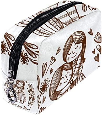 Тоалетна Торба, Козметичка Торба За Шминка За Патувања За Жени Мажи, Цртан Филм За Денот На Мајката