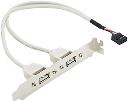 2-Порта USB2. 0 Матична Плоча Продолжување USB Кабел PCI Шасија Задниот Панел Заградата ИНТЕНАЛНА USB 2.0 Скокач Главата