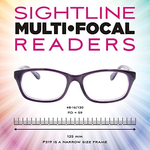 Преглед P319 Средно Вклопување Мултифокус Прогресивни Очила За Читање Моќност