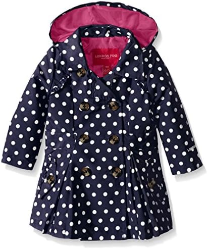 Лондон магла бебешки девојчиња лесни ровови со ров јакна од палто