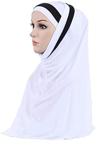 Hijab Headscarf hat hatенски турбан муслиман целосен капаци шал капачиња лесна широко распространета коса покривка на турбан