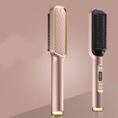Профиција за затегнување на косата, четка Електрична топла чешел, анти-скалинг керамички виткар за коса, зацрвстување на загревање