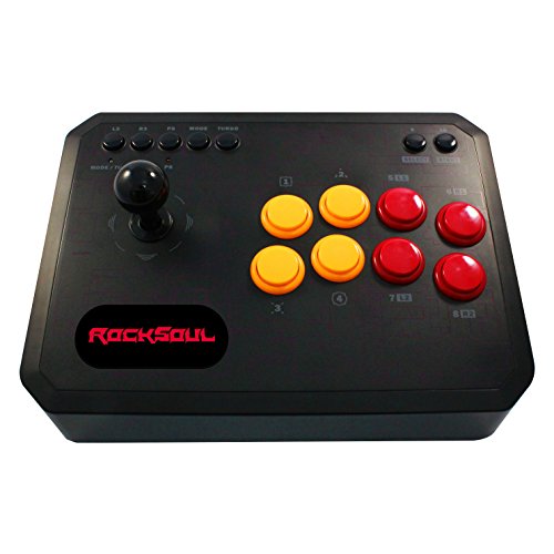 Rocksoul arcade стил USB игри џојстик, црн - PlayStation 3