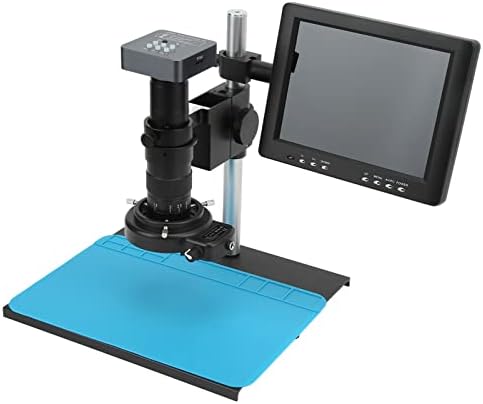 HD Индустриски микроскоп 8in екран 48MP висока точност во индустријата за микроскоп фотоапарати 144LED светлина за XP 7 8 10