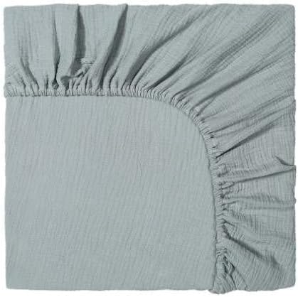 Кокоаби дополнителен мек памук муслин вграден креветче за креветчиња во Дижон за креветчето за бебиња и кревет за дете | 28 x 52