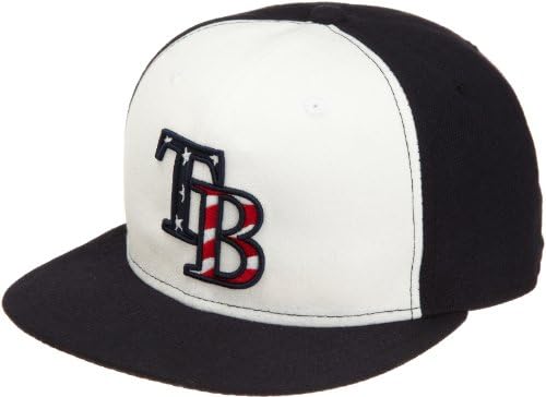 MLB Tampa Bay Rays 2011 Stars and Stripes 59fifty капа, бела/морнарица, 7