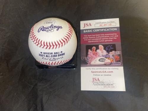 Ози Албис потпиша официјален 2021 MLB All Star Baseball Atlanta Braves JSA - автограмирани бејзбол