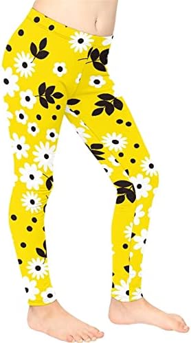 Кокин Хеланки Јога Панталони Активна Облека Хеланки Активни Панталони Со Висок Струк Големина за 4-13 Години Девојки Деца Тинејџери
