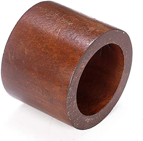 Рачно изработени прстени од салфетка од дрво, сет од 6, држачи за дрво од дрво, 2 инчи, рака направени од квалификувани занаетчии