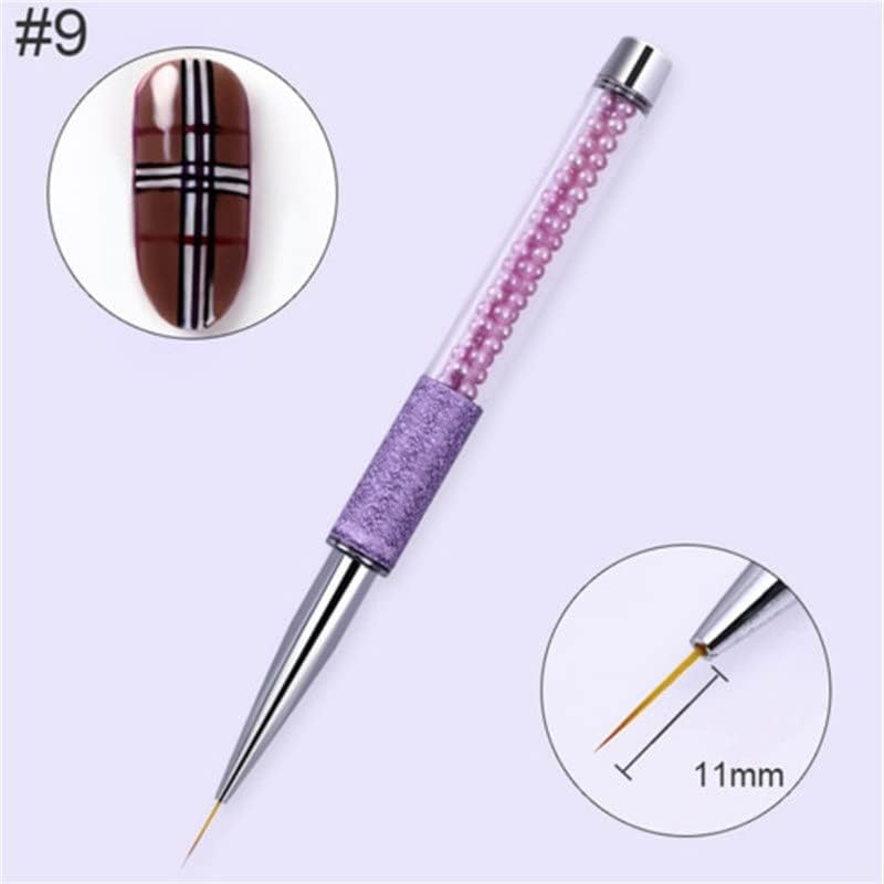 Walnuta Nail Art Liner Manicure Chush Pen Clower 10 Style of Gel Extension Builder Builder Tips Design Design Destrich