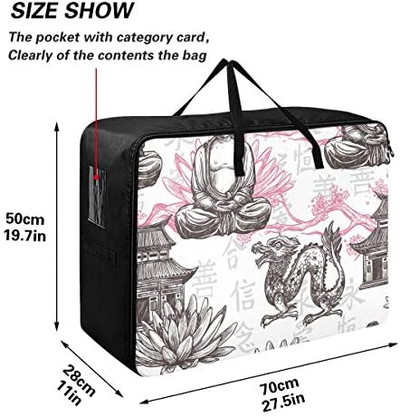 Подлога Торба За Складирање Со Голем Капацитет - Азијатико Јорган Облека Организатор Декорација Водоотпорен Патент Подвижна Торба