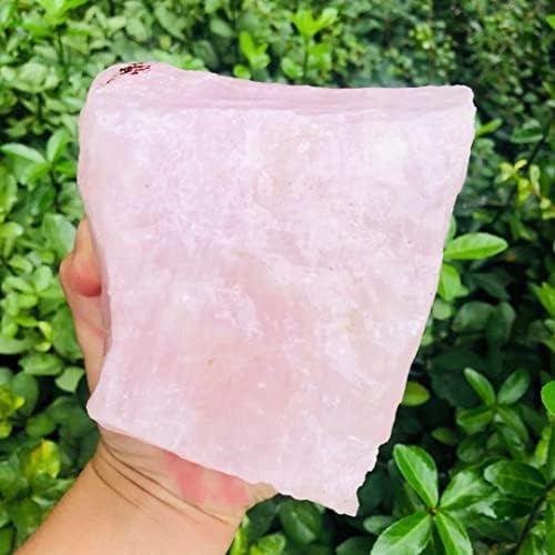 Xuquli 1 парче 1500g-5400g Голем суров природен розов кварц камен груб кристален скапоцен камен заздравување чакра камења