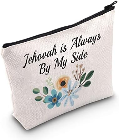 Pofull JW Крштевање Подарок Јехова Е Секогаш Од Моја Страна Козметичка Торба JW Пионерски Подароци