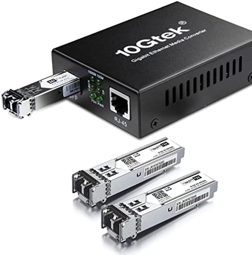 3 пакет 1,25g Мултимод SFP LC модул со SFP во Media Converter, 10/100/1000M RJ45 до 1000Base-SX влакна Трансцевер, за HPP, Mikrotik и повеќе,