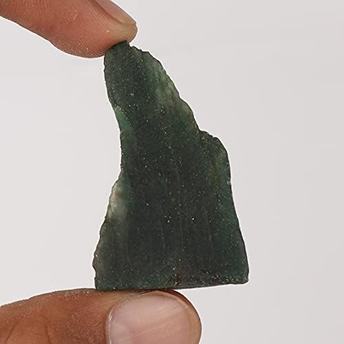 Лабава скапоцен камен 51,20 КТ сурова зелена груба природна зелена лекување кристал за повеќе намени