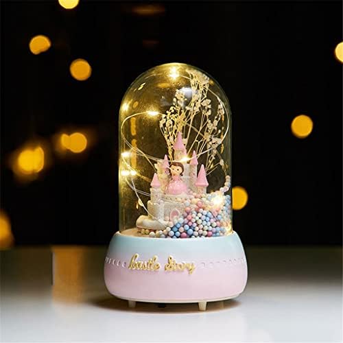 Се прашувам ме кристална топка предводена музичка кутија девојка роденден подарок дома декорација дете принцеза девојче танцување музичка кутија