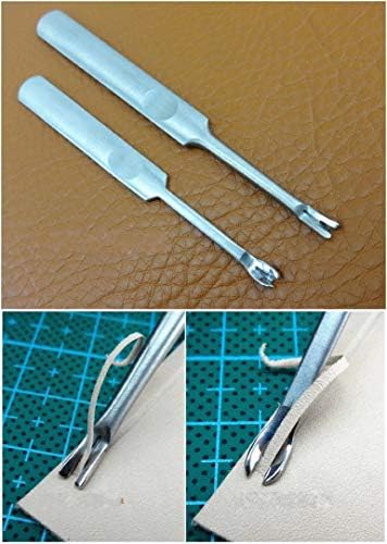 Кожа занаетчиски алатка за шиење со рака постави комплет за бод groover panch awl ментални прицврстувачи за прицврстување/шиење на попер печат за печат