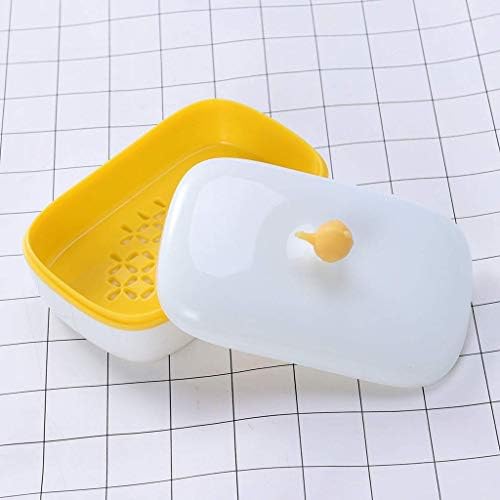Пластична сапуница за сапун WSZJJ, сапун со сапун со сапун со капаци со капакот пластична кујна кујна кујна сапун кутија за сапун