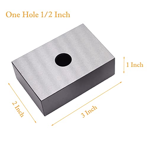 Kimllier 1 x 2 x 3 инчи блокови Постави 1/2 инчен единечен дупка совпаѓан пар зацврстен челик поставен за прецизно мелење на машинист