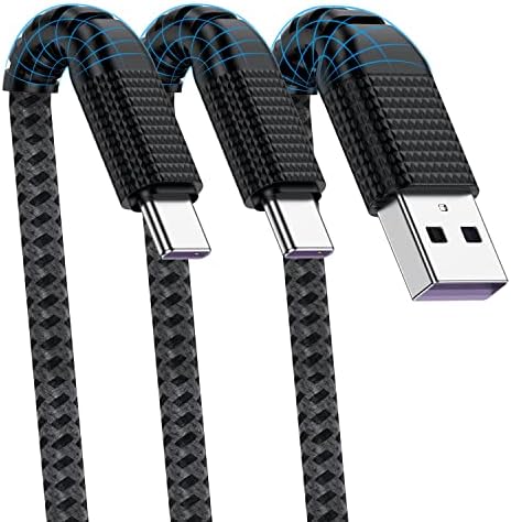 Cabepow USB A до тип C кабел, 10ft Брзо полнење со 10 стапки USB тип Ц кабел за Samsung Galaxy A10/A20/A51/S10/S9/S8, 6 полнач од типот