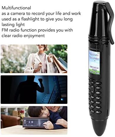 Acogedor Пенкало Мини Мобилен Телефон Bluetooth Бирач, Мал Мобилен Мобилен Телефон, 0.96 Инчен Мал Екран, Со Камера Фенерче Безжичен