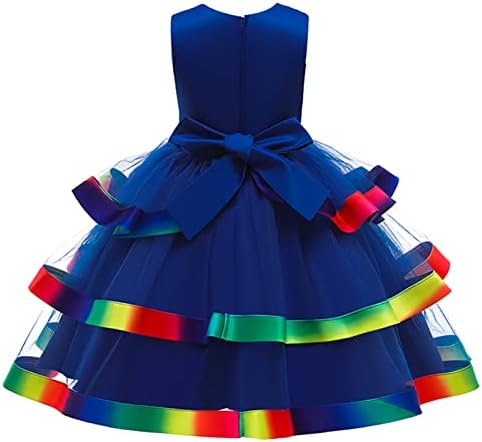 Бебе забава фустан Детски девојки без ракави рафли куглани фустан за роденденска забава Детска виножито фустани за девојчиња за бебиња