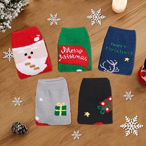 Speumенски меки чорапи со меки, меки и удобни меки кадифен чорапи, со божиќни чорапи за женски чорапи дома.