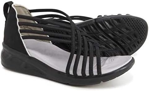 Womenените римски сандали со низок врв риба уста чевли на плажа, европска американска мода плус големина меки единствени сандали