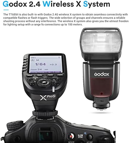 Godox TT685IIO TT685II-OTTL Flash За Олимп, 1/8000s Hss Flash GN60 2.4 G Безжична Преносна Камера Flash Speedlite Компатибилен За Олимп
