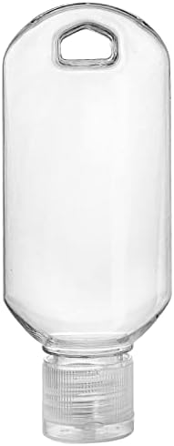 Кингрол 50 пакет Пластични шишиња за стискање на патувања со приврзоци, 2 мл празни шишиња за санитација на рацете со капаче од