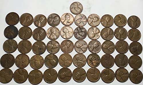 1958 П Линколн Пченица Цент Пени Ролна 50 Монети Денар Продавачот Исклучително Парична Казна
