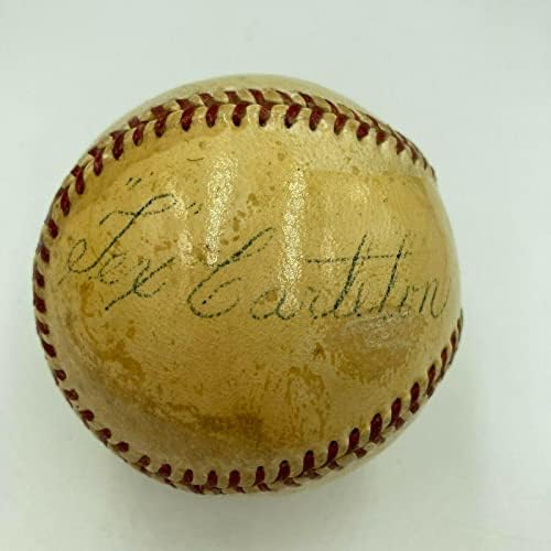 Сингл на Tex Carleton Signed NL Baseball JSA COA 1934 Сент Луис кардинали - автограмирани бејзбол