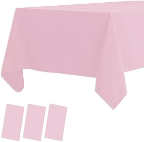 3 Пакувајте Пластични Чаршафи Пластични Покривки За Маса За Еднократна Употреба Крпи За Маса ЗА Скара Пикник Роденденски Свадбени Забави Водоотпорен