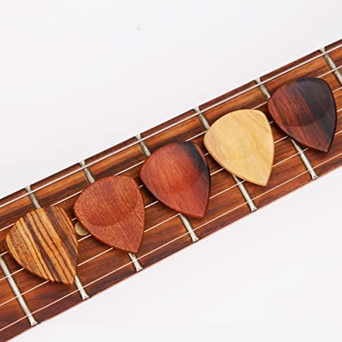 Furlia 5 парчиња во кутија народна акустична гитара цврсто дрво солидно дрво, електрични периферни подароци за гитара гитара за складирање на