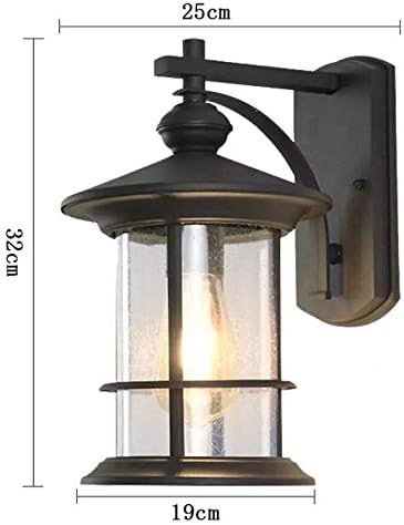 Шип Американска ламба на отворено wallид водоотпорна градинарска ламба LED надворешна ламба врата балкон тераса за градинарска ламба надворешна