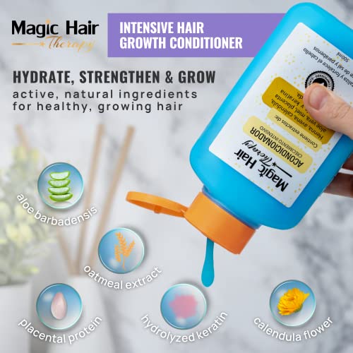 Френсифа Мајами магична терапија за коса Интензивен раст природен кондиционер за раст на косата, мажи и жени Губење на косата и опаѓање