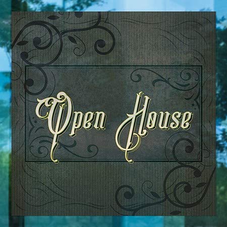 CGSignLab | Отворена Куќа-Викторијанска Рамка Прицврстување На Прозорецот | 16 x16