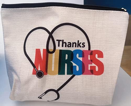 Гукеук Медицински Сестри Подароци За Благодарност За Жени Девојки Козметичка Торба За Шминка ЗА Рн Лпн Подароци За Дипломирање За Медицински