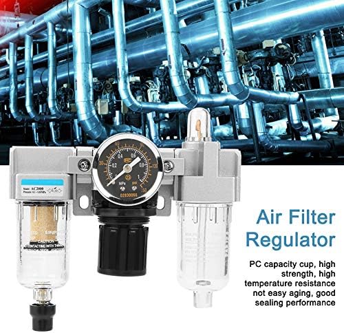 Регулатор На Притисок На Филтер со висока јачина Стабилни перформанси Регулатор На Филтер ЗА Воздух AC2000-02 За Опрема за индустрија