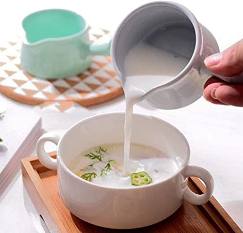 Биена крем стомна керамички млеко бокал со рачка мала млеко чаша со рачка млечна чаша супа сад за печење сад за печење западен сок кофа крем